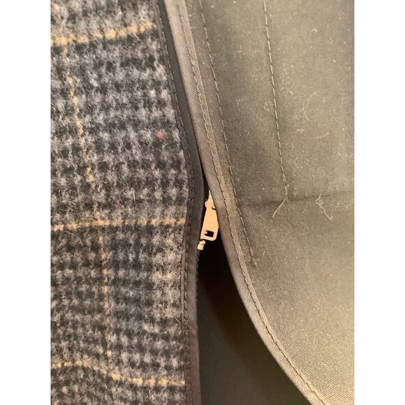 VTG Austin Reed Mens 40S Trench Coat Rain & Stain Repellent Wool Liner Black - Picture 9 of 11